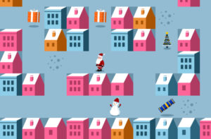 Christmas maze game