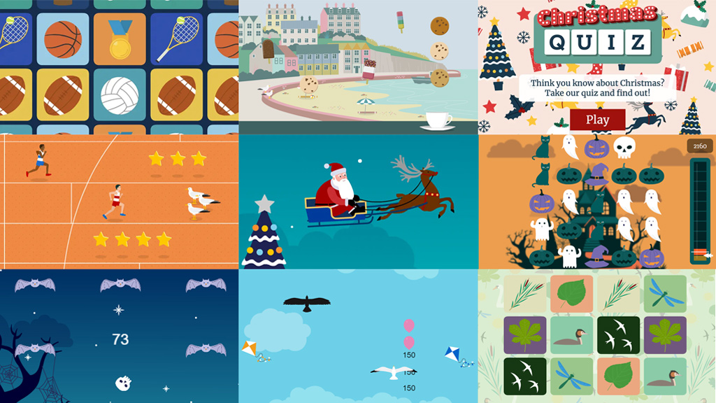 Collage of games