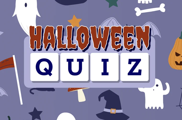 Halloween quiz title screen